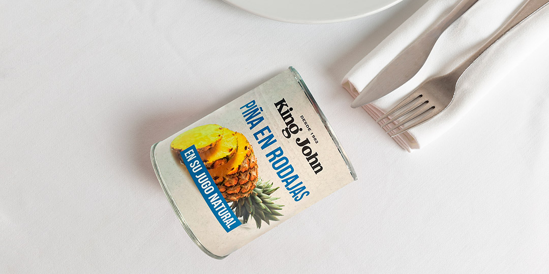 Piña en rodajas en su jugo natural Individual