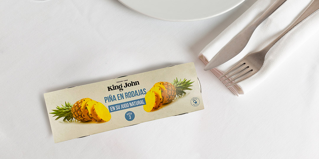 Piña en rodajas en su jugo natural Pack